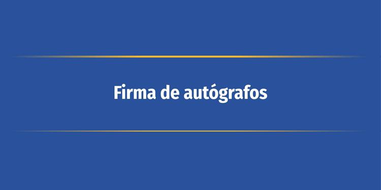 Firma de autógrafos