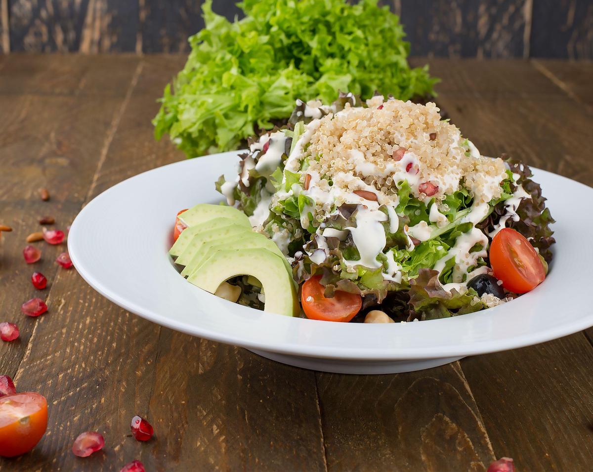 Harvest Quinoa Salad with Honey Dijon Dressing