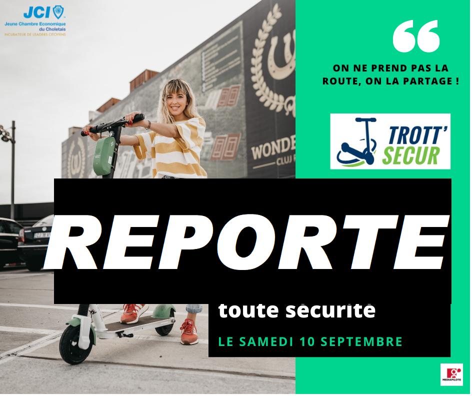 Un atelier de sensibilisation à la conduite de la trottinette le 1er octobre à Cholet