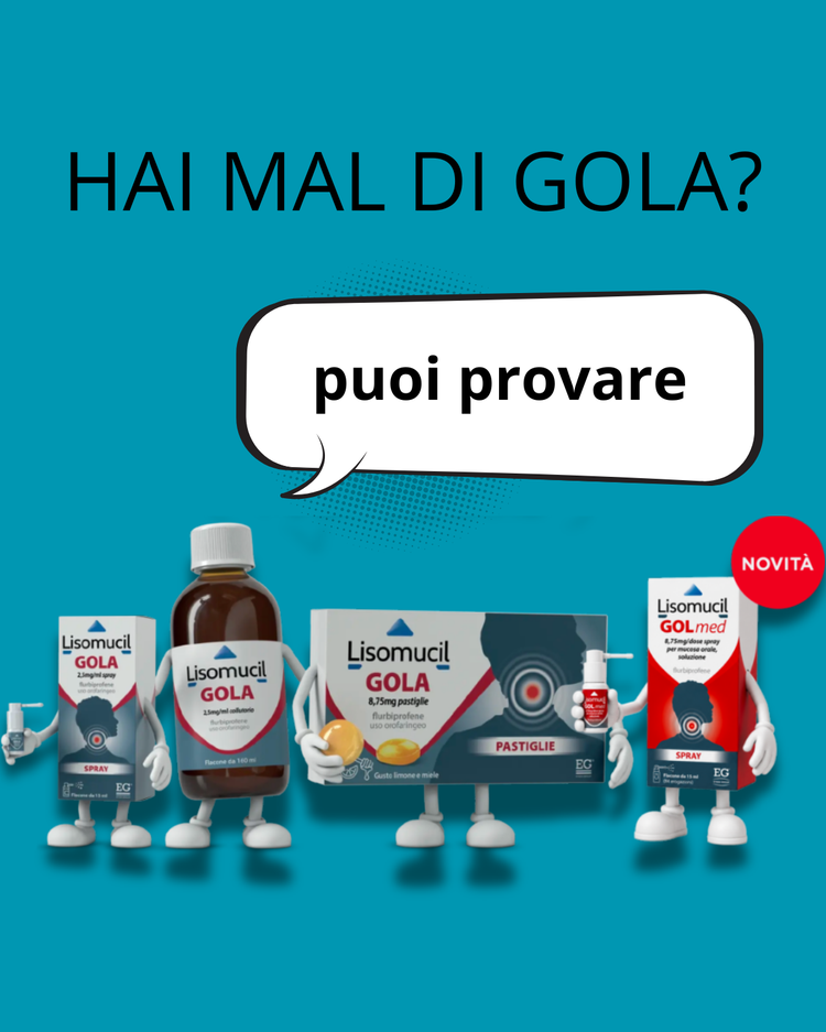 Stop al bruciore con Lisomucil Gola! 🧣❌