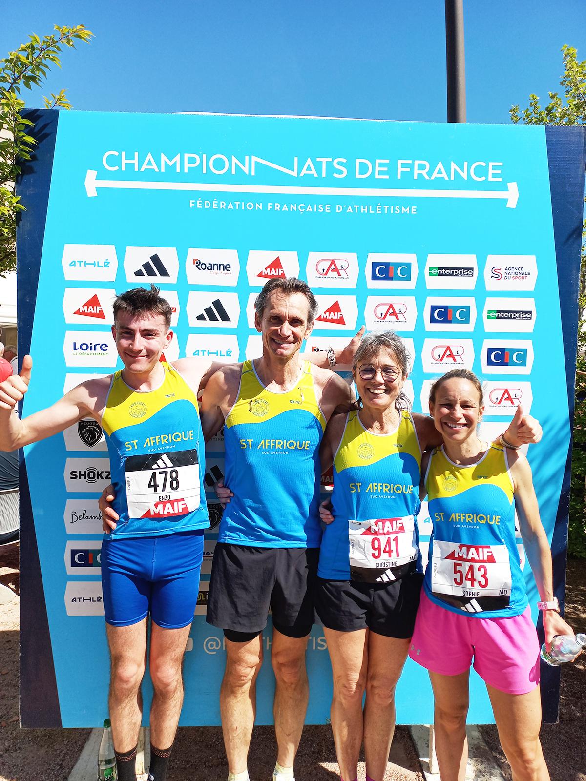 Athlétisme : L'Athlétic Club Saint-Affricain en course au Championnat de France du 10 km dimanche 14 avril à Roanne