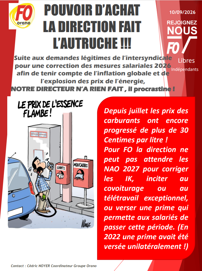 inflation, envolée des prix du carburant : que fait la direction ?
