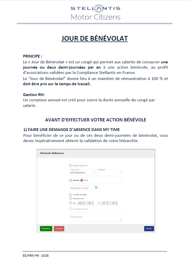 Jour de bénévolat, comment faire ? 