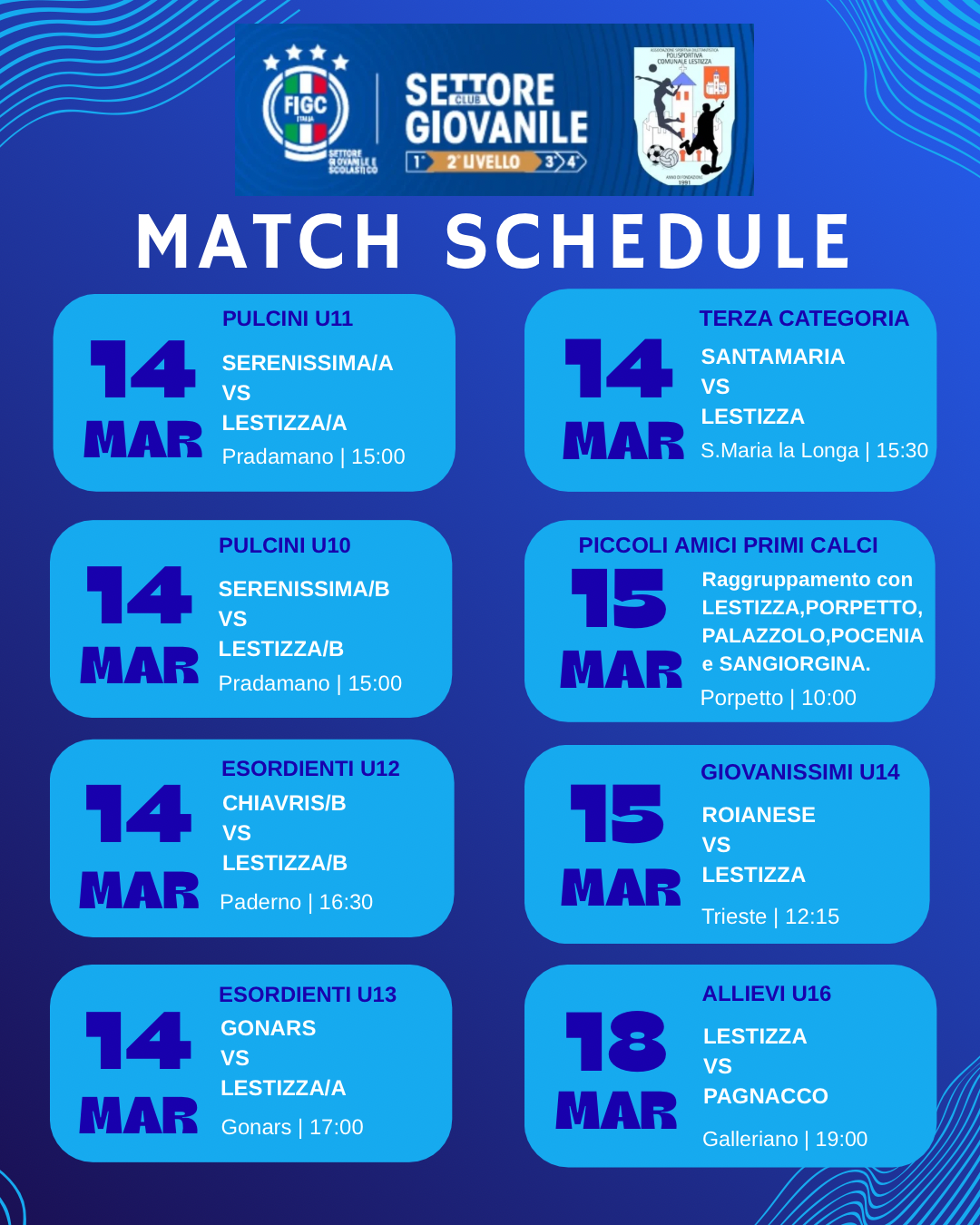 match schedule 