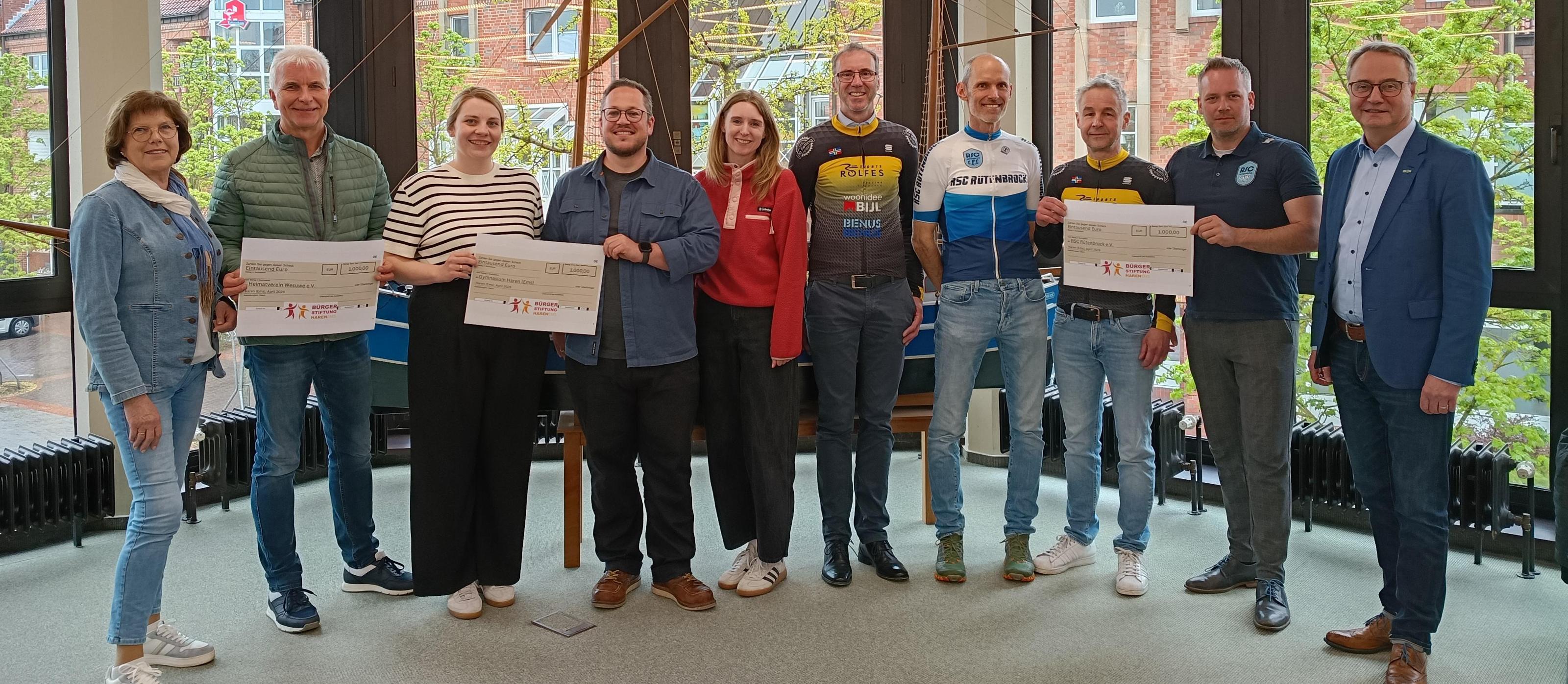 Bürgerstiftung Haren schüttet 3.000 Euro aus