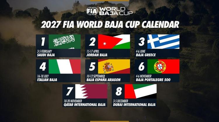 La FIA aprueba los calendarios 2027 de las Bajas: 8, 9 y 5 pruebas