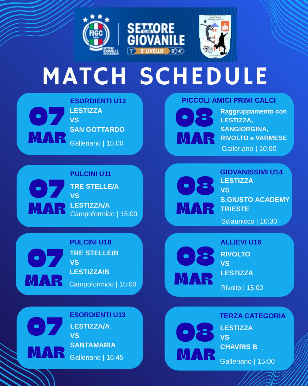 match schedule 