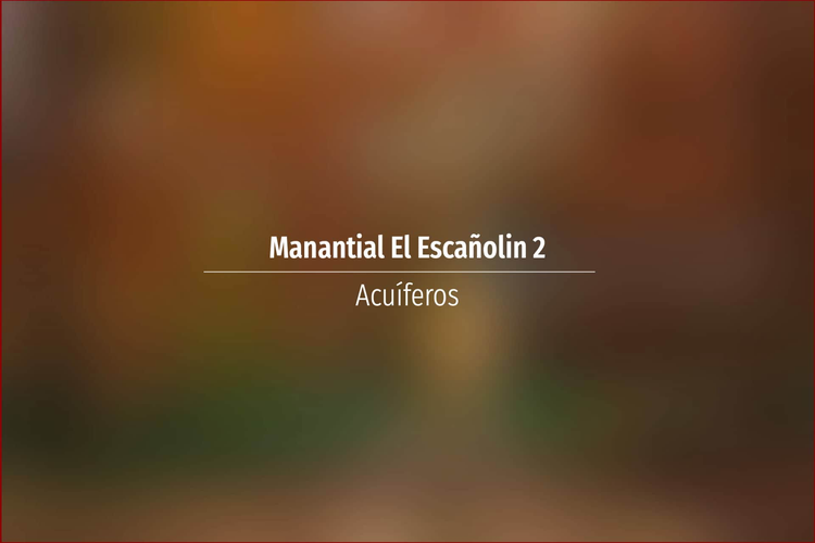 Manantial El Escañolin 2