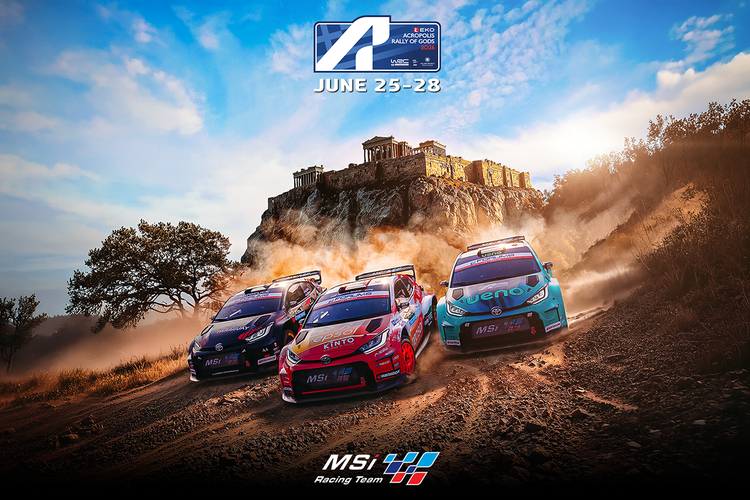 EL MSI RACING TEAM, DE NUEVO AL COMPLETO, A POR EL RALLY DE GRECIA 2026