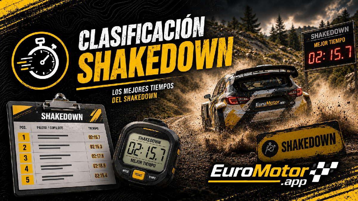 WRC Rally de Italia Cerdeña 2026: Clasificación Shakedown