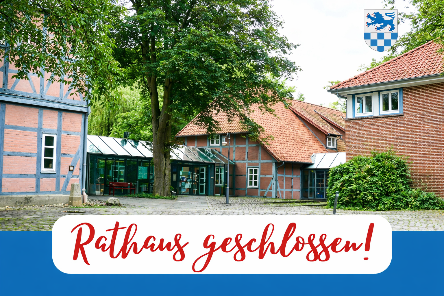 Das Rathaus bleibt heute geschlossen.