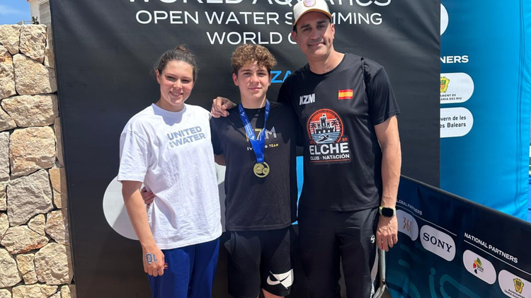 Manuel Martínez Guillén, campeón de España infantil en los 3 km Knock-Out de aguas abiertas