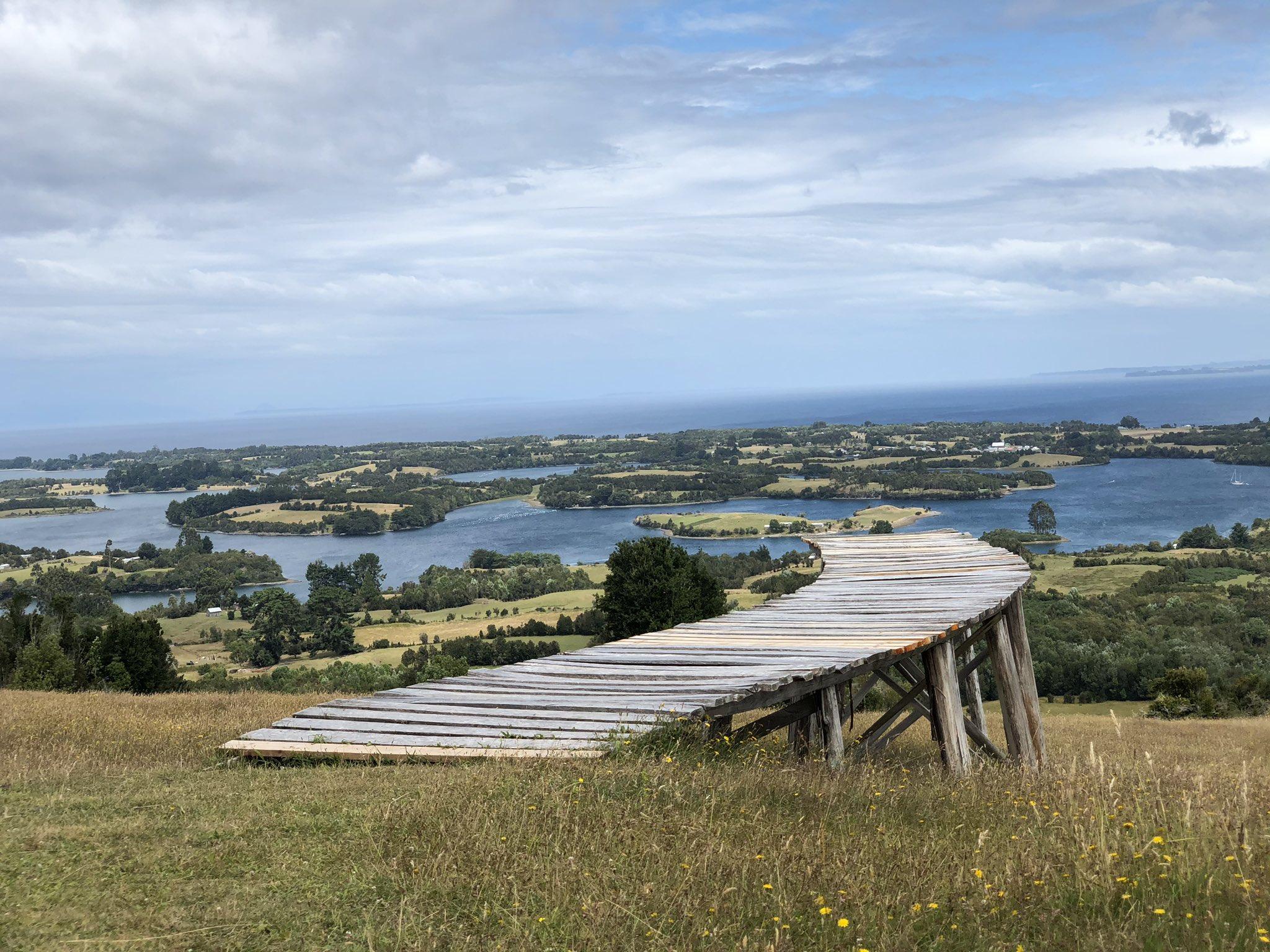 Muelle de las Islas en Quemchi, Chiloé, Sur de Chile