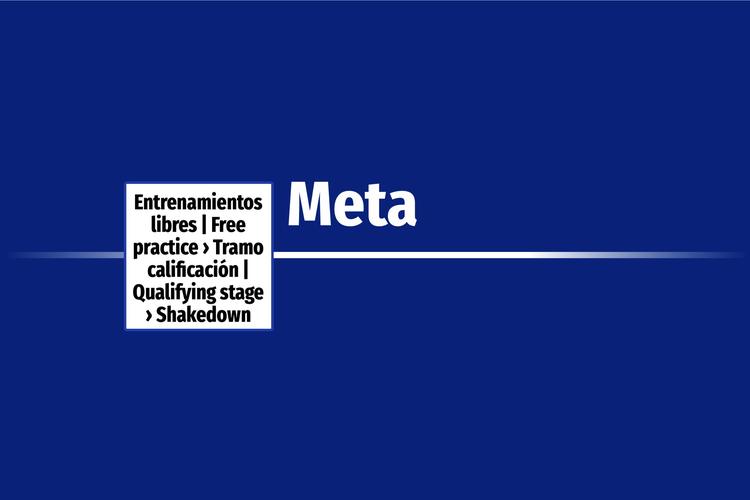 Entrenamientos libres | Free practice › Tramo calificación | Qualifying stage › Shakedown  ›  Meta