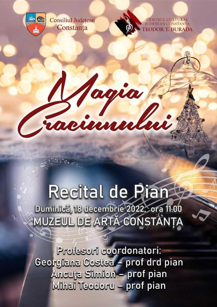 Magia Crăciunului- recital de pian