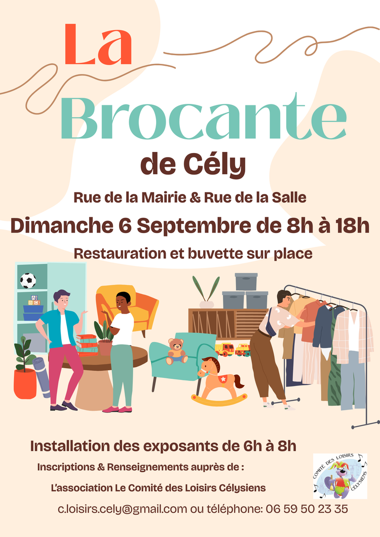 BROCANTE - DIMANCHE 6 SEPTEMBRE 2026