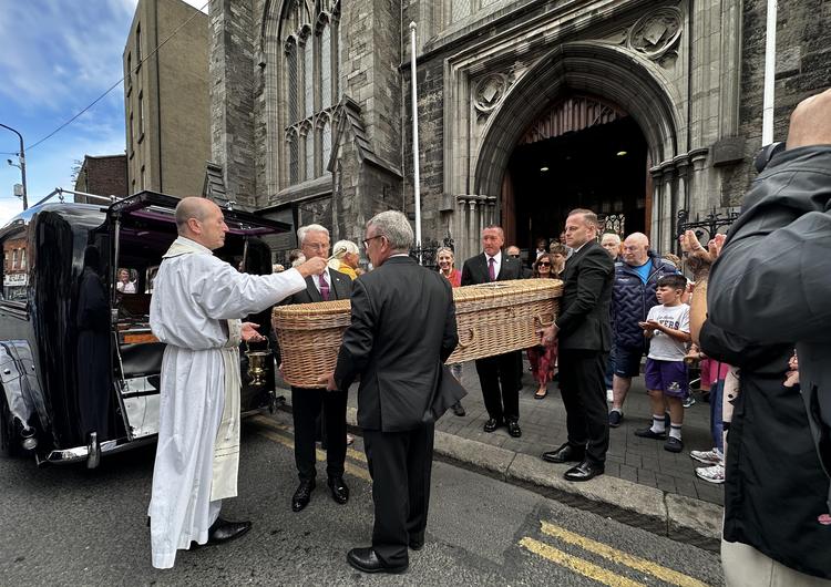 Jim Sheridan and Brendan Gleeson among mourners at Brenda Fricker funeral