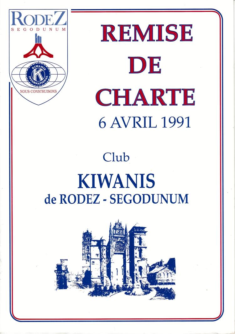Remise de charte en 1991