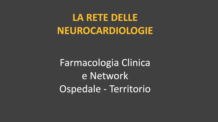Farmacologia Clinica  e Network  Ospedale - Territorio