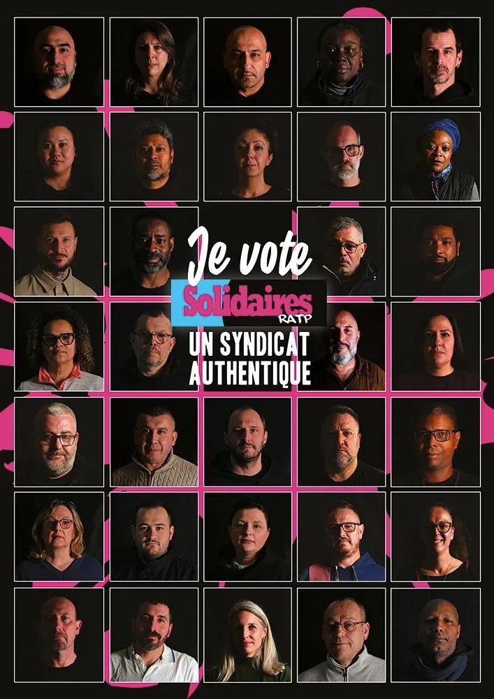 Votez pour les candidats de Solidaires RATP !