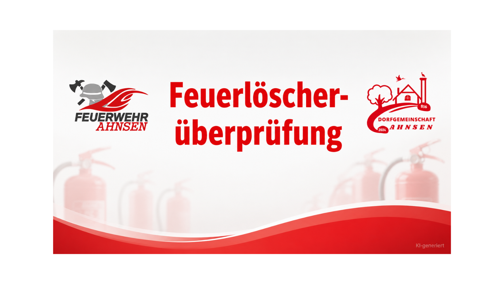 Feuerlöscher-Überprüfung in Ahnsen am 06.06.26: Sicherheit im Blick