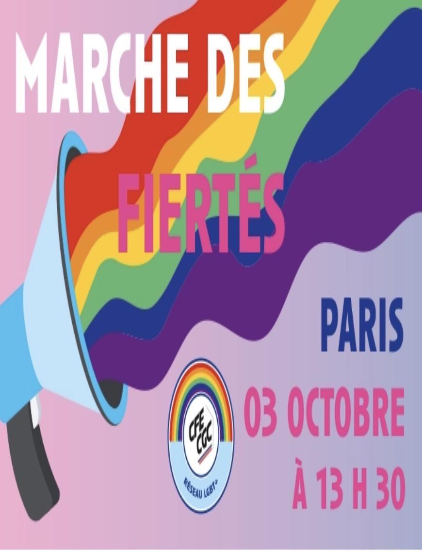 Marche des fiertés : RDV le 3 octobre 2026 à 13 h 30