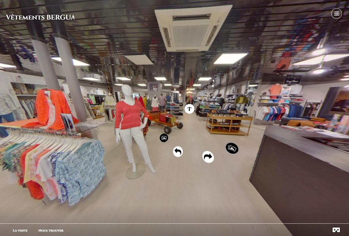 Les caractéristiques d'une visite virtuelle 360° pour un magasin de prêt-à-porter