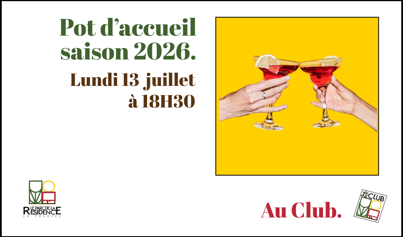 Pot d'accueil 2026