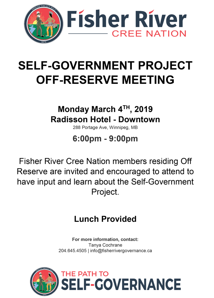 Notice of Off-Reserve Self Governance Meeting