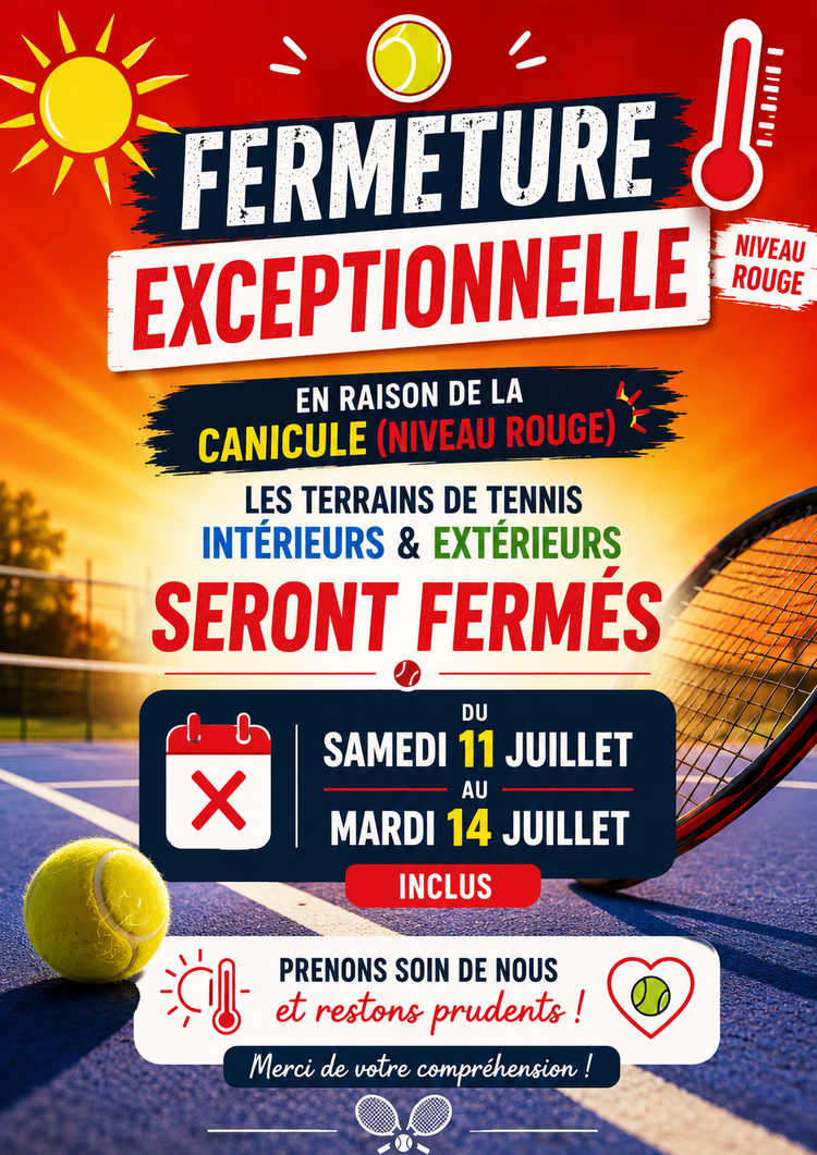 fermeture niveau rouge