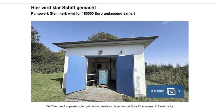 Hier wird klar Schiff gemacht
