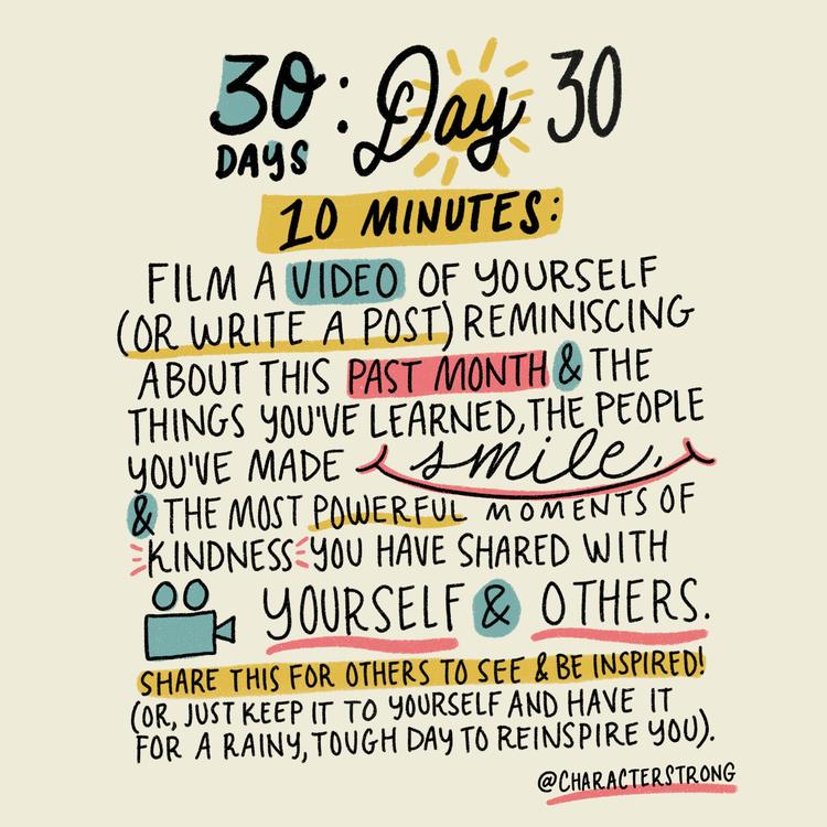 Day 30 Kindness Challenge