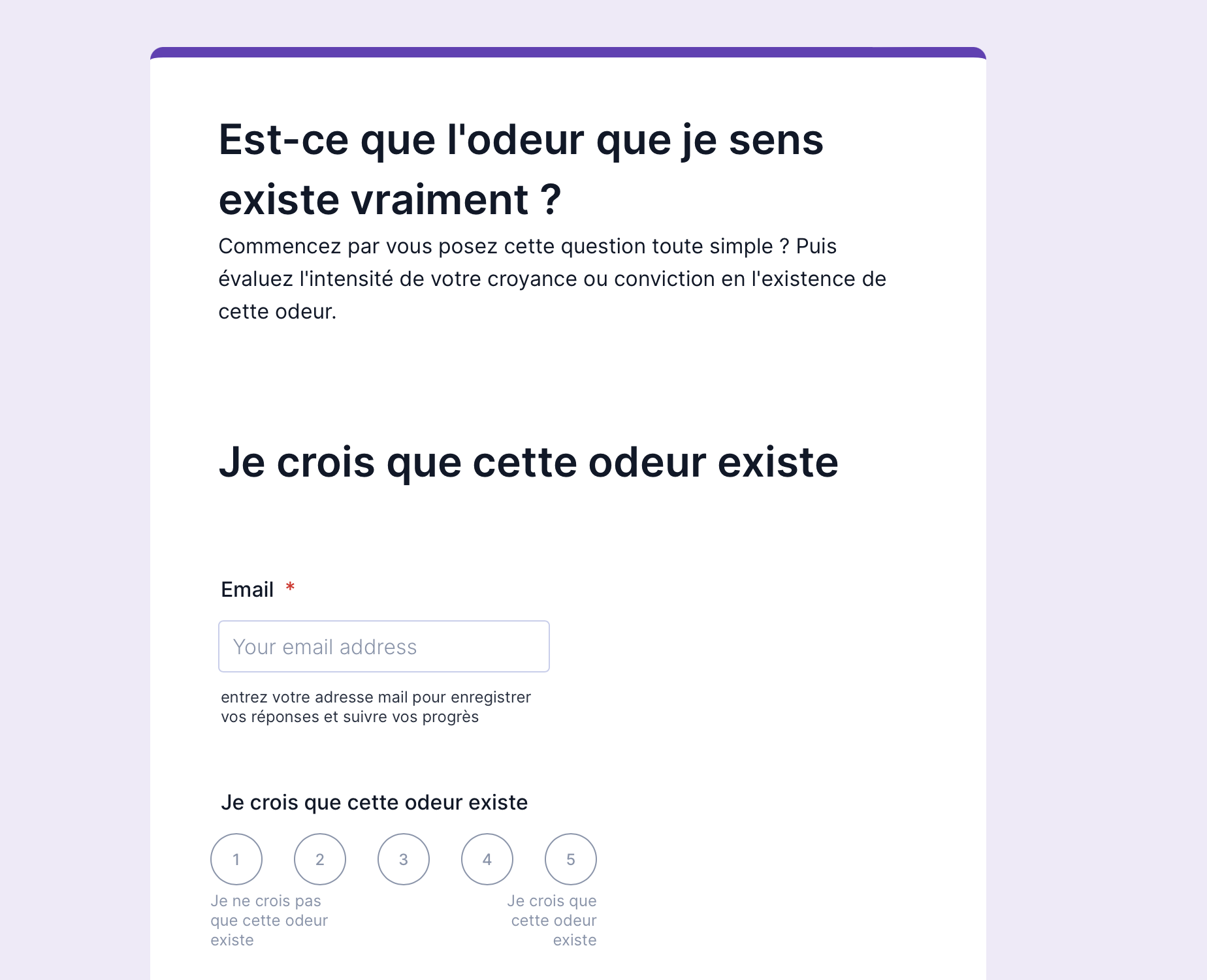 Questionner l'existence de l'odeur que je sens 