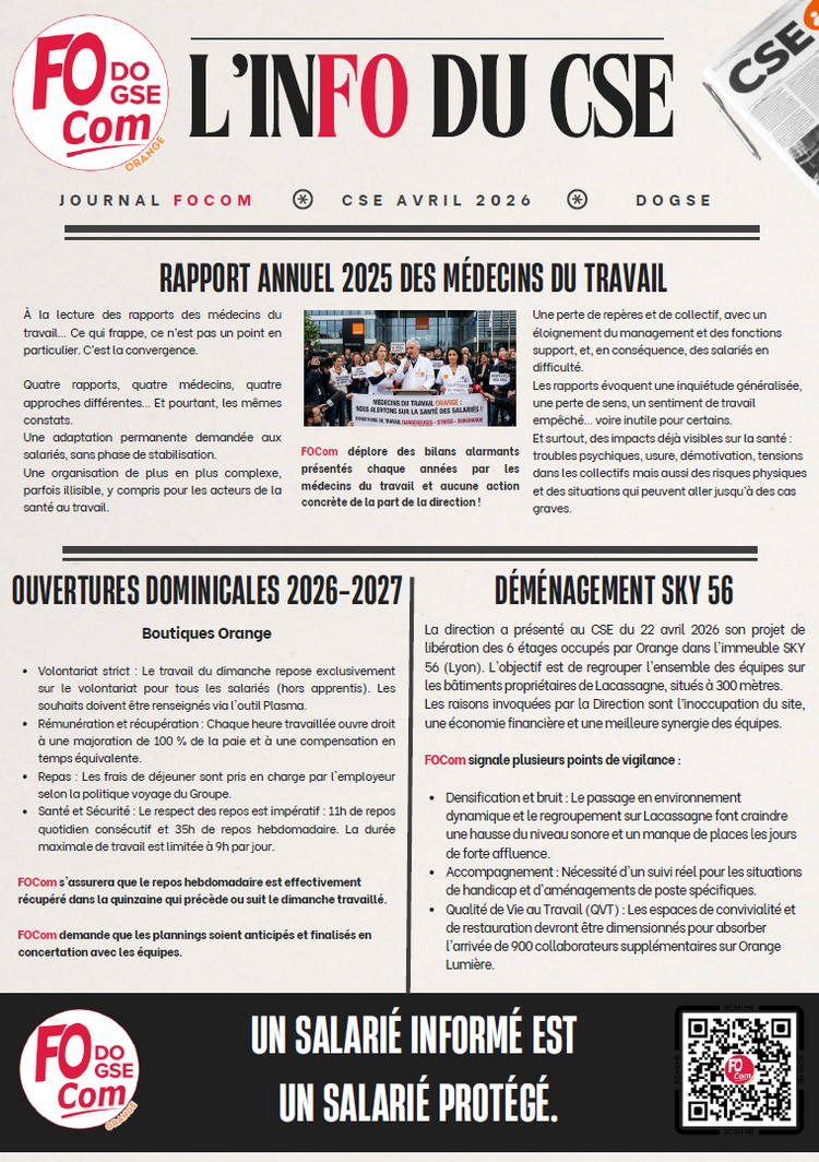 INFO CSE avril