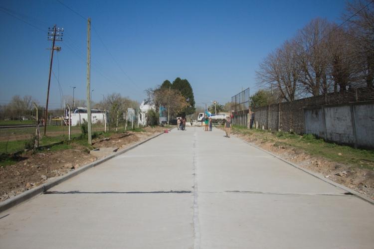 Nuevos pavimentos en Marcos Paz
