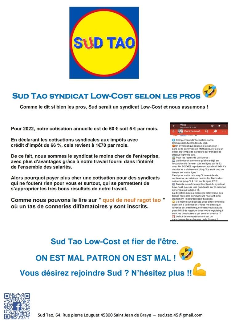 TRACT SUD TAO LOW COST