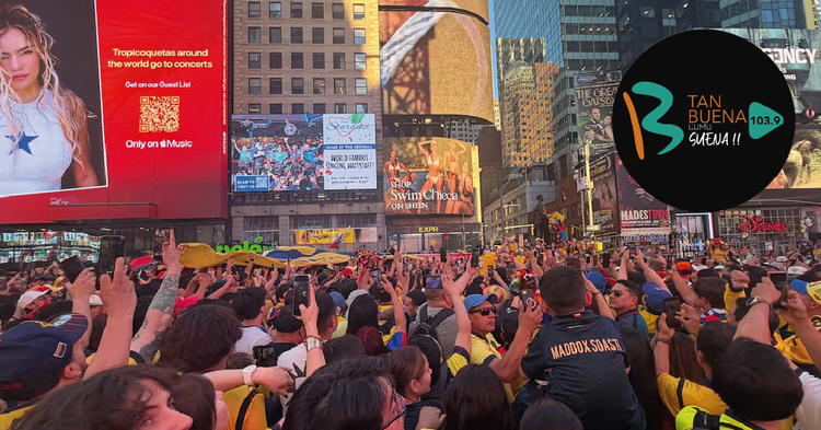 Ecuador se tomó Times Square: hinchas de la Tri encendieron Nueva York con música y banderas antes del duelo ante Alemania