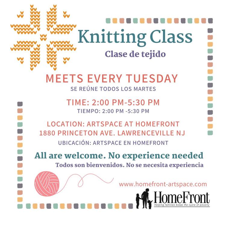 Knitting Classes every Tuesday - 2pm to 5:30pm