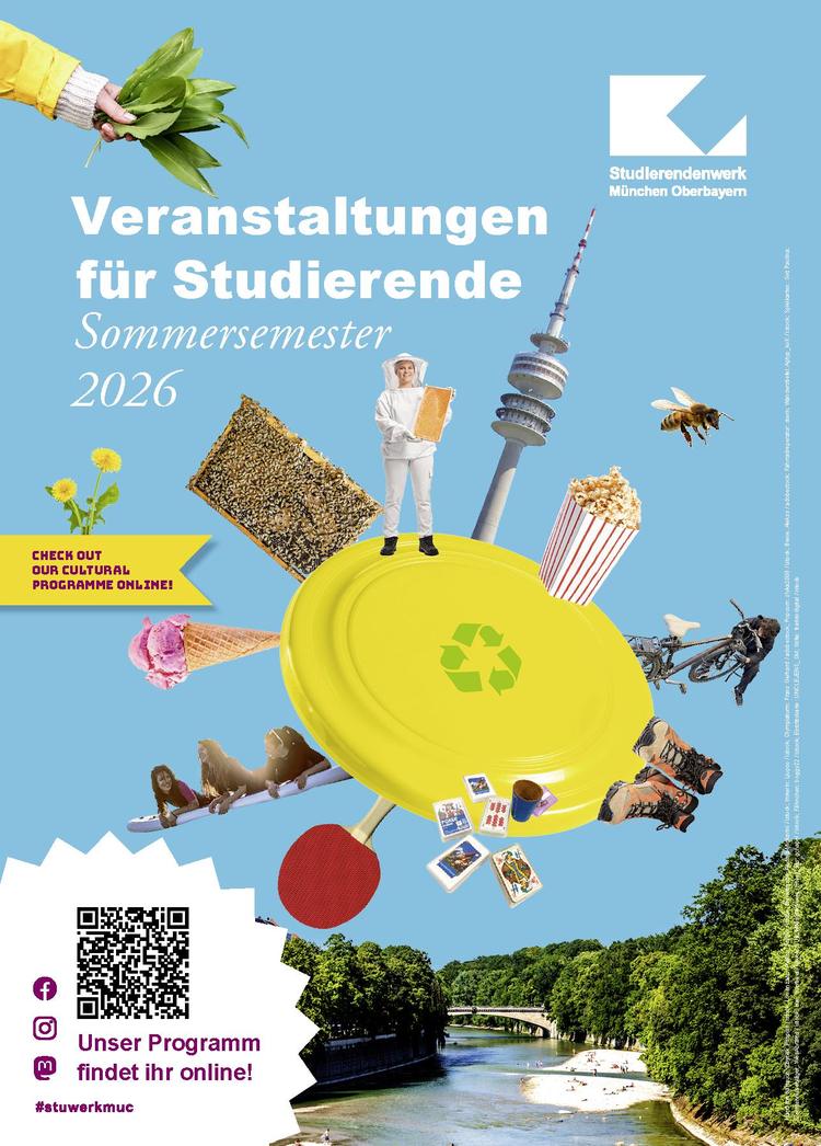 Kultur- und Freizeitprogramm für Studierende des Studierendenwerks Oberbayern