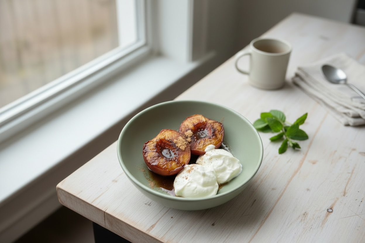 Cinnamon Caramelised Stone Fruit Bowl
