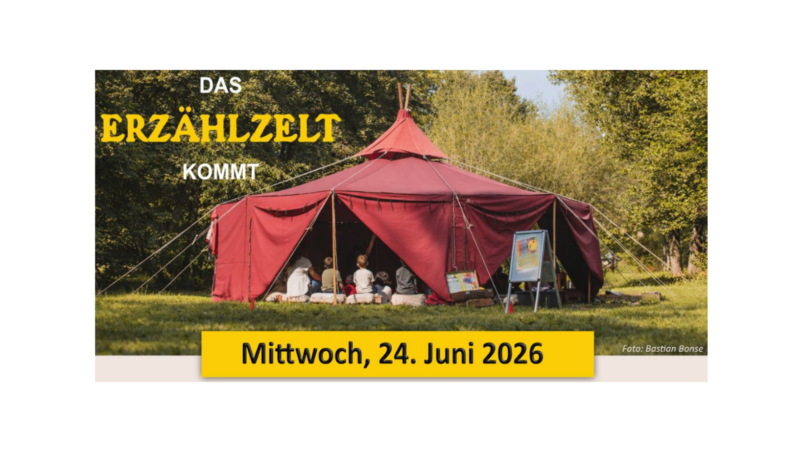 Hillerse: Das Erzählzelt kommt am 24.06.2026
