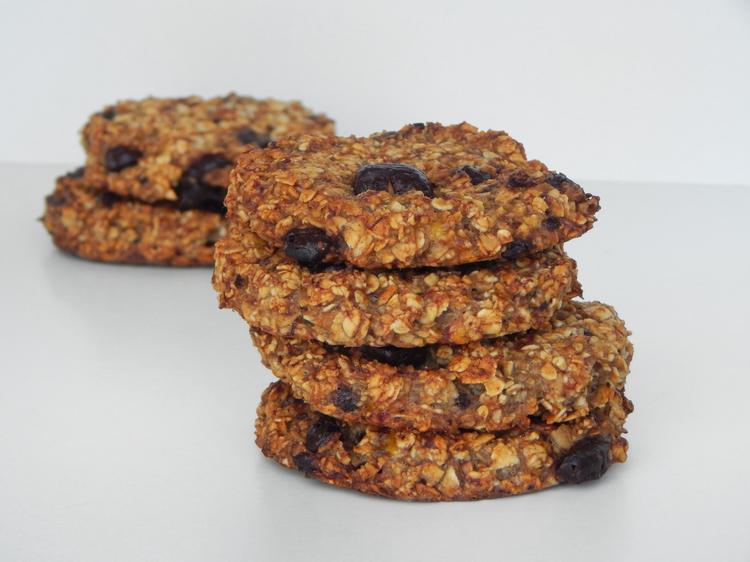 Galletas caseras de avena y plátano