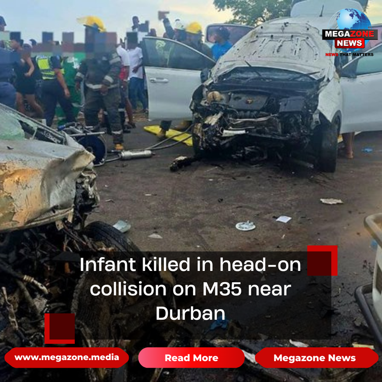 Infant killed in head-on collision on M35 near Durban