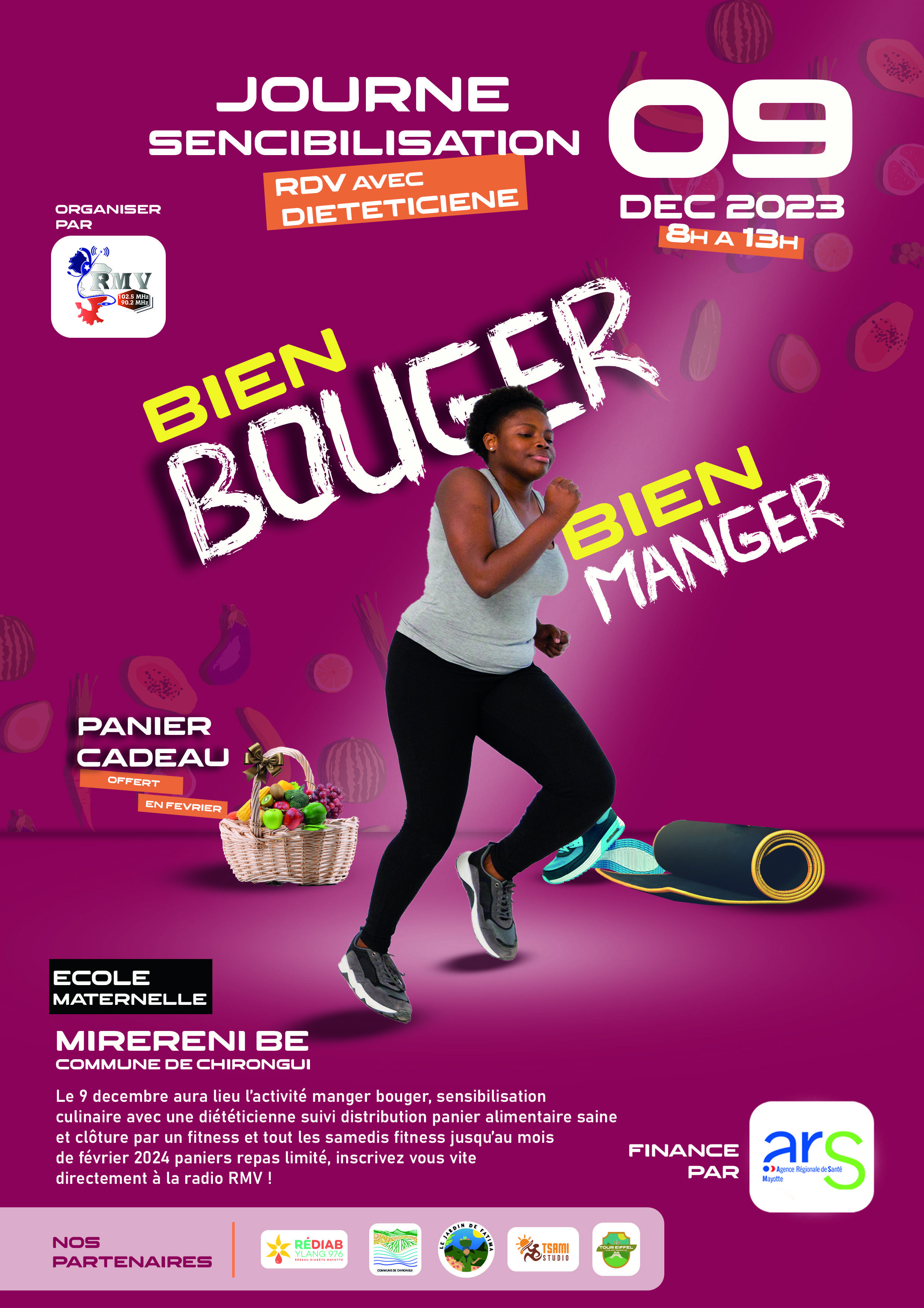 Journée de Sensibilisation "Manger Bouger" : Une Initiative Salutaire à Miréréni-Bé