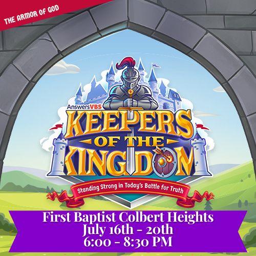 Keepers of the Kingdom VBS Registration Now Open