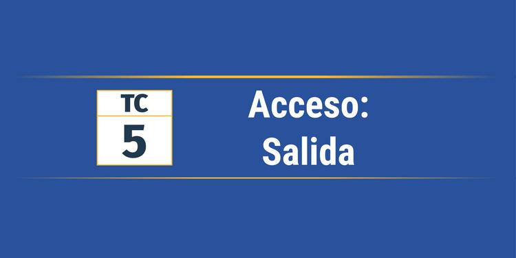 TC 5 | Salida | Llanera 1