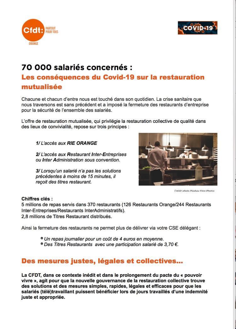 70 000 salariés concernés : les conséquences du #COVID_19 sur la restauration mutualisée