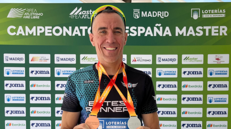 Pedro Esteso, de Esteso Runners, logra plata y bronce en el Campeonato de España Máster en Madrid