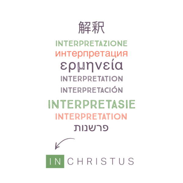 Interpretasie - In Christus