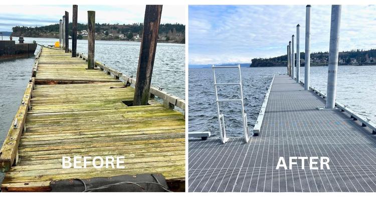 New Dock at Coupeville Wharf